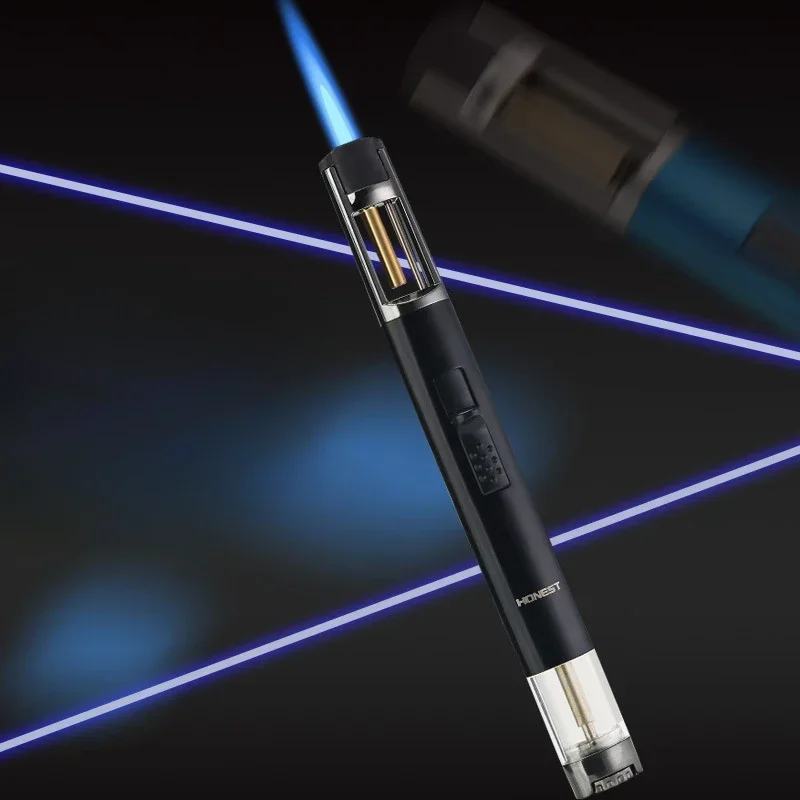 Lighter Windproof - HONEST Metal Extended Visible Gas Box