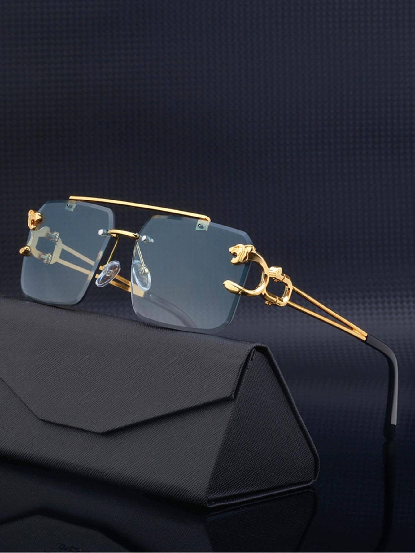 Men'S Accessories Glasses - 1pair Men Rimless Fashion Glasses Elegant