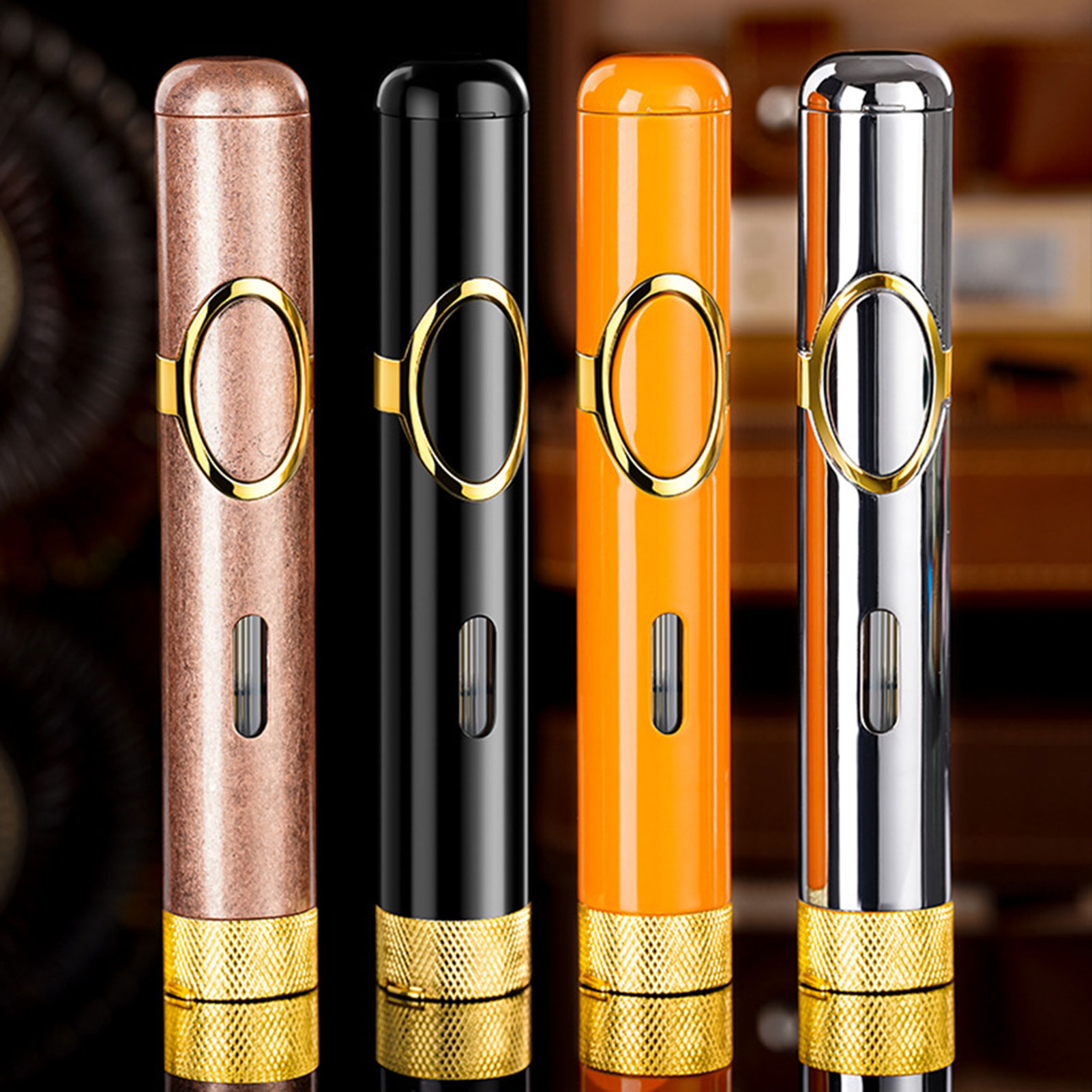 Lighter Windproof - Jet-Flame Windproof Butane Lighter Refillable Butane