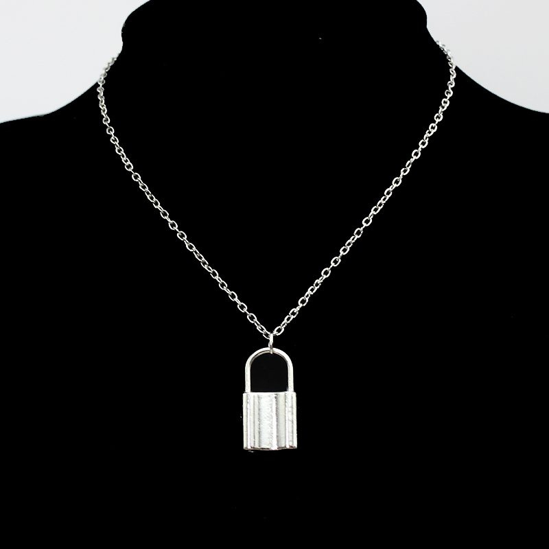 Men Accessories Aesthetic - Padlock Pendants Chain Chokers Necklace For