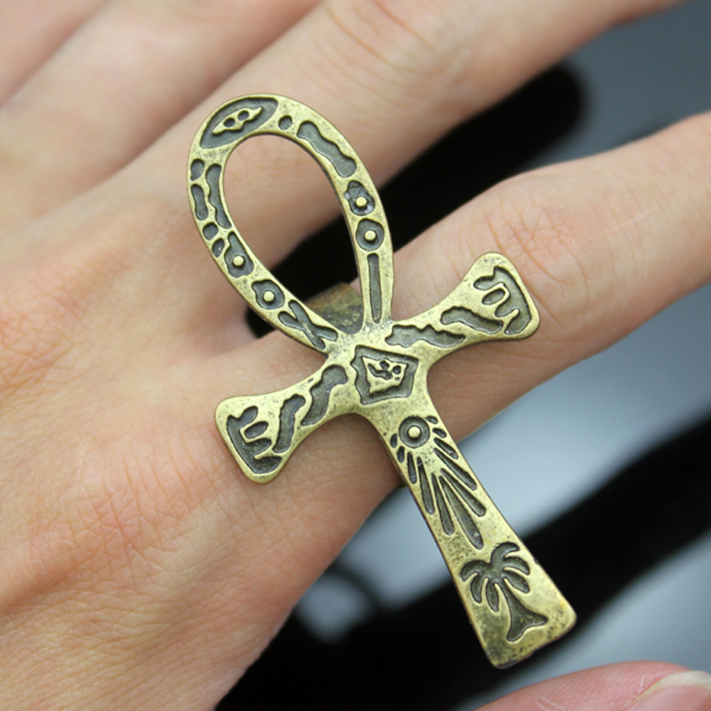 Men'S Accessories Jewelry Egypt - Vintage Bronze Silver Plated Tribal Egypt