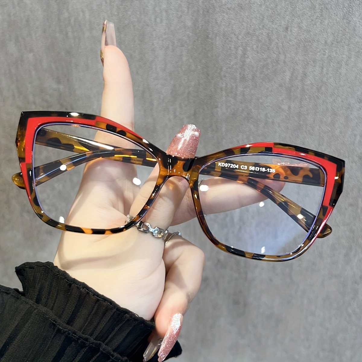 Men'S Accessories Glasses - 1PCS New Y2K Two-Tone Decorative Frame