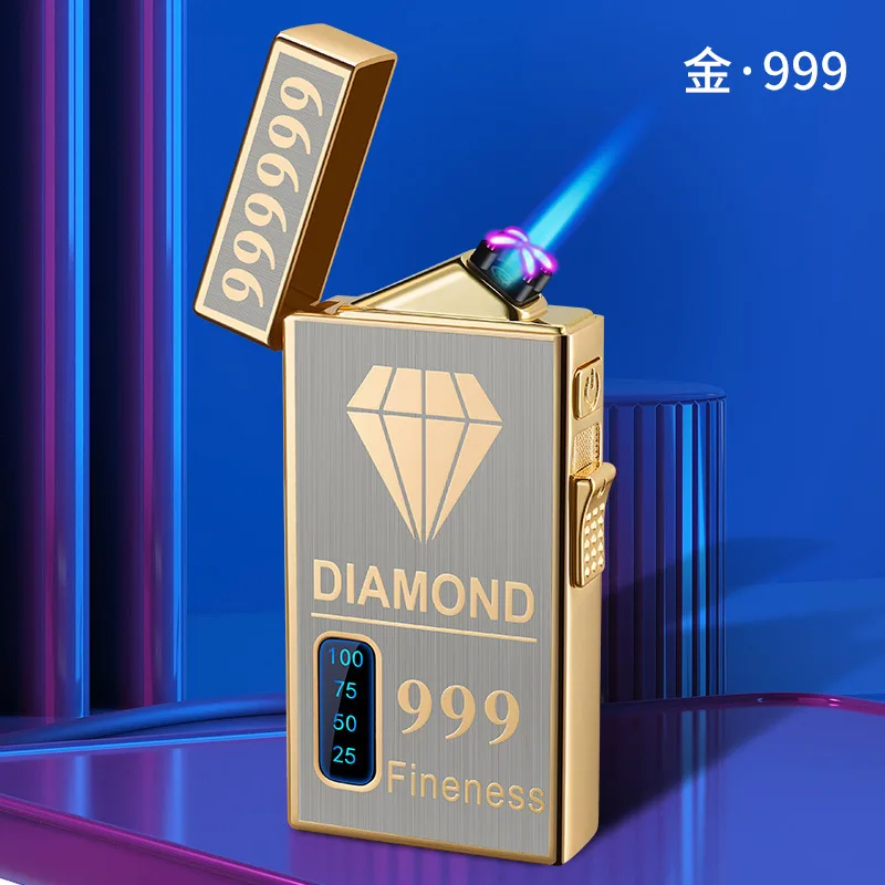 Lighter Windproof - Electric Lighter Rechargeable Windproof Butane Refillable,