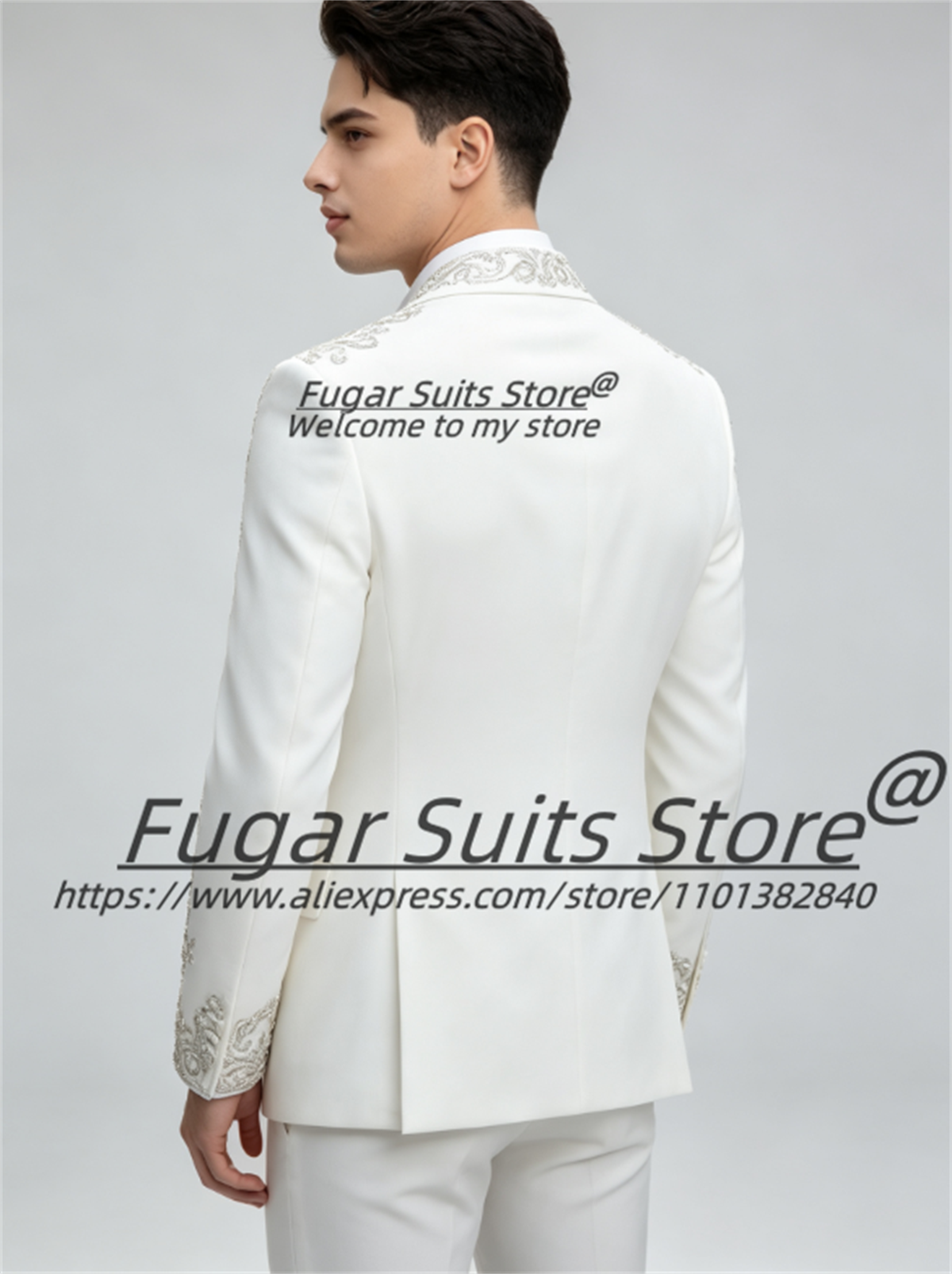 Elegant Silver Crystal Rhinest - Men Formal Wear Wedding recensione e prezzo