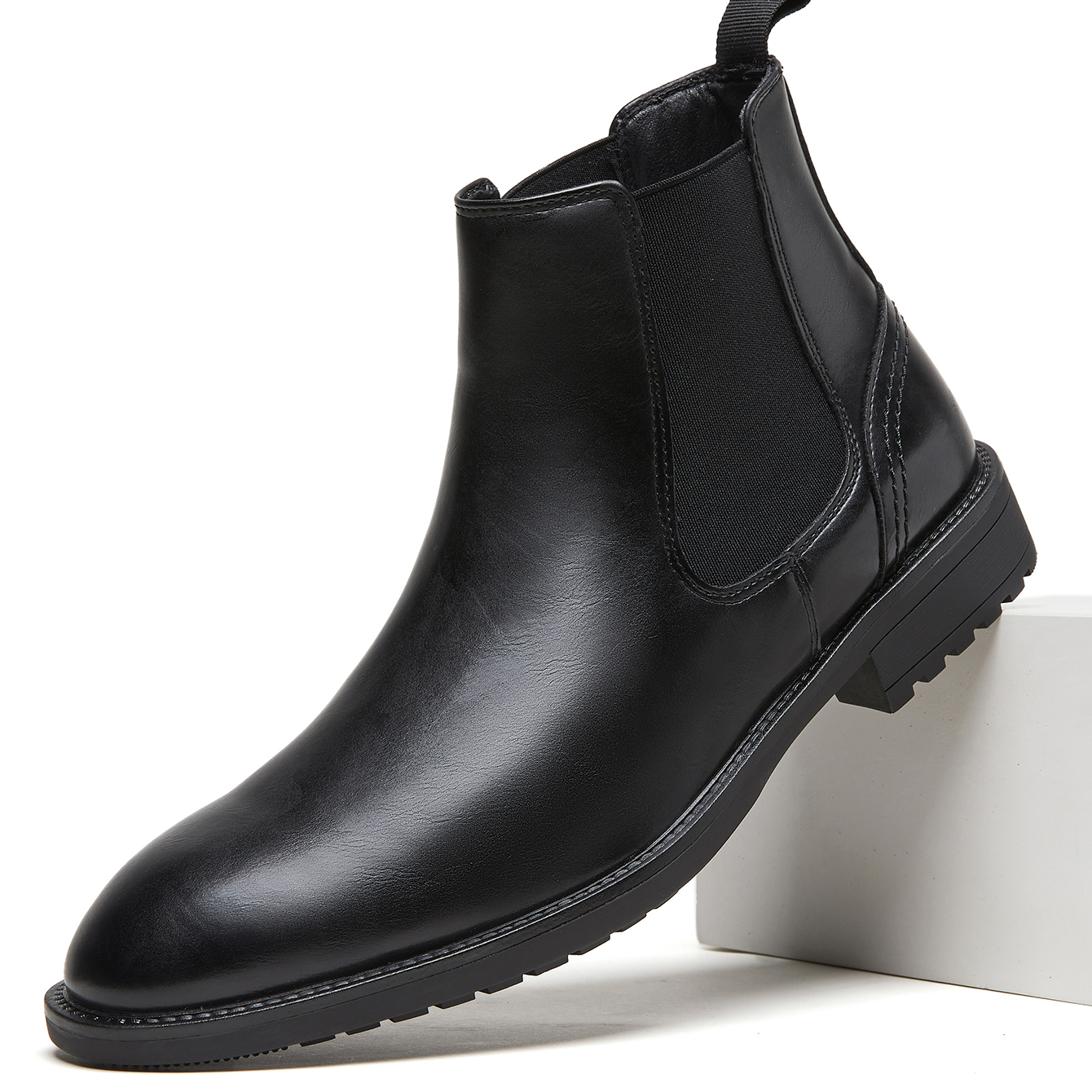 Men Leather Chelsea Boots Slip - Men Formal Wear With Boots recensione e prezzo