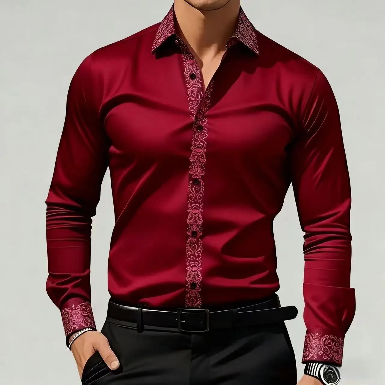 Men's Ethnic Style Printed Shi - Men'S Formal Ethnic Wear recensione e prezzo