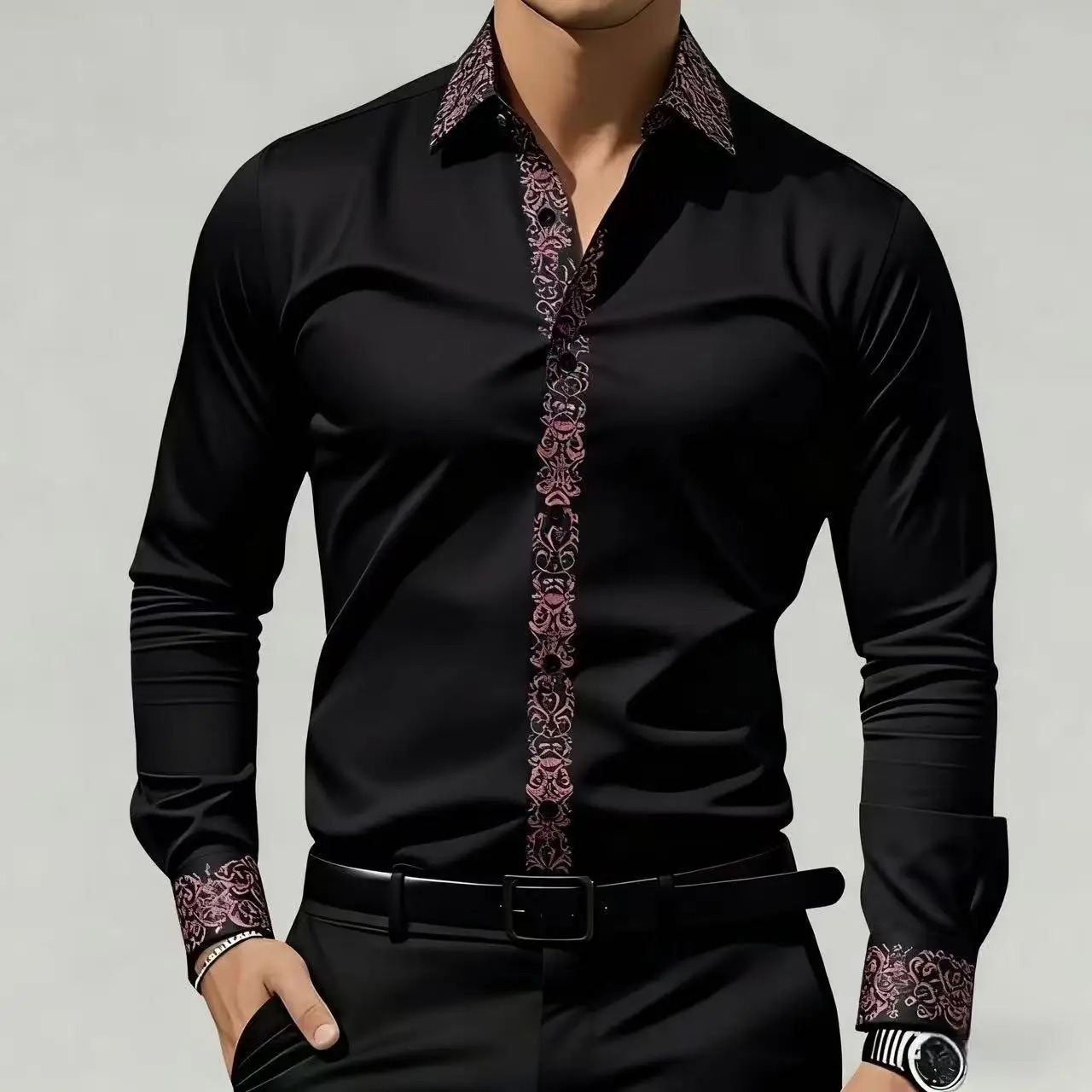 Men's Ethnic Style Printed Shi - Men'S Formal Ethnic Wear recensione e prezzo