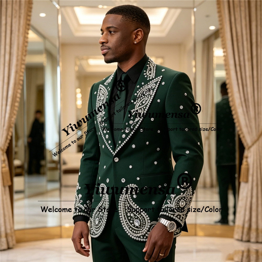 Sparkly Jewelry Stones Ornamen - Men'S Formal Wear Attire recensione e prezzo