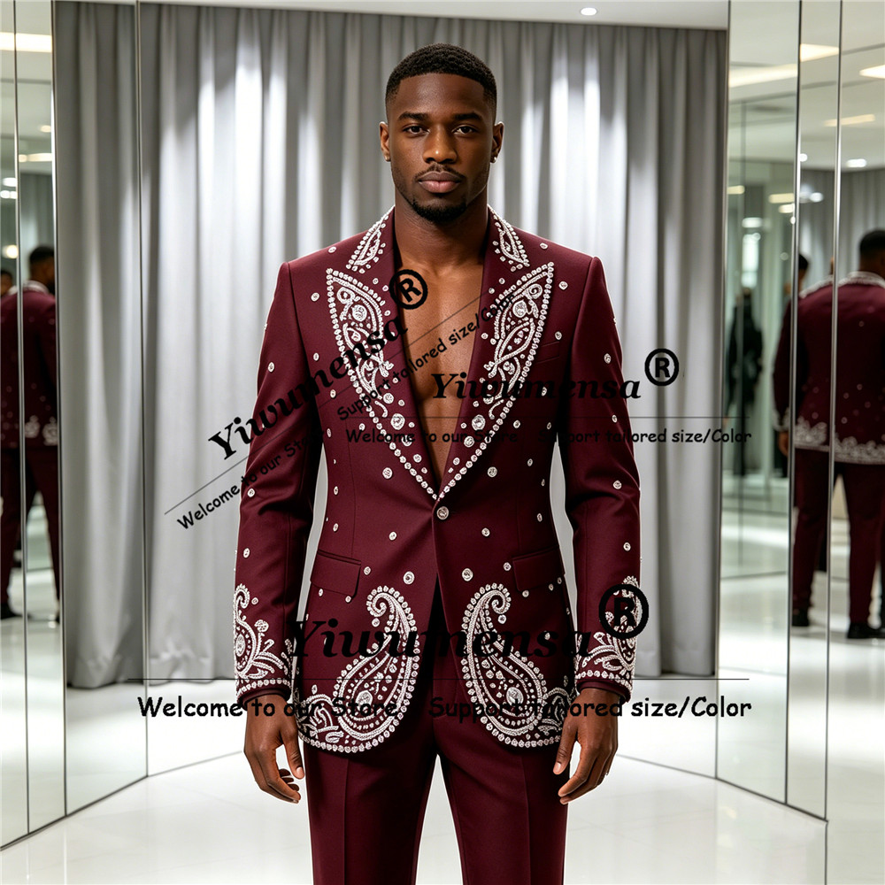 Sparkly Jewelry Stones Ornamen - Men'S Formal Wear Attire recensione e prezzo