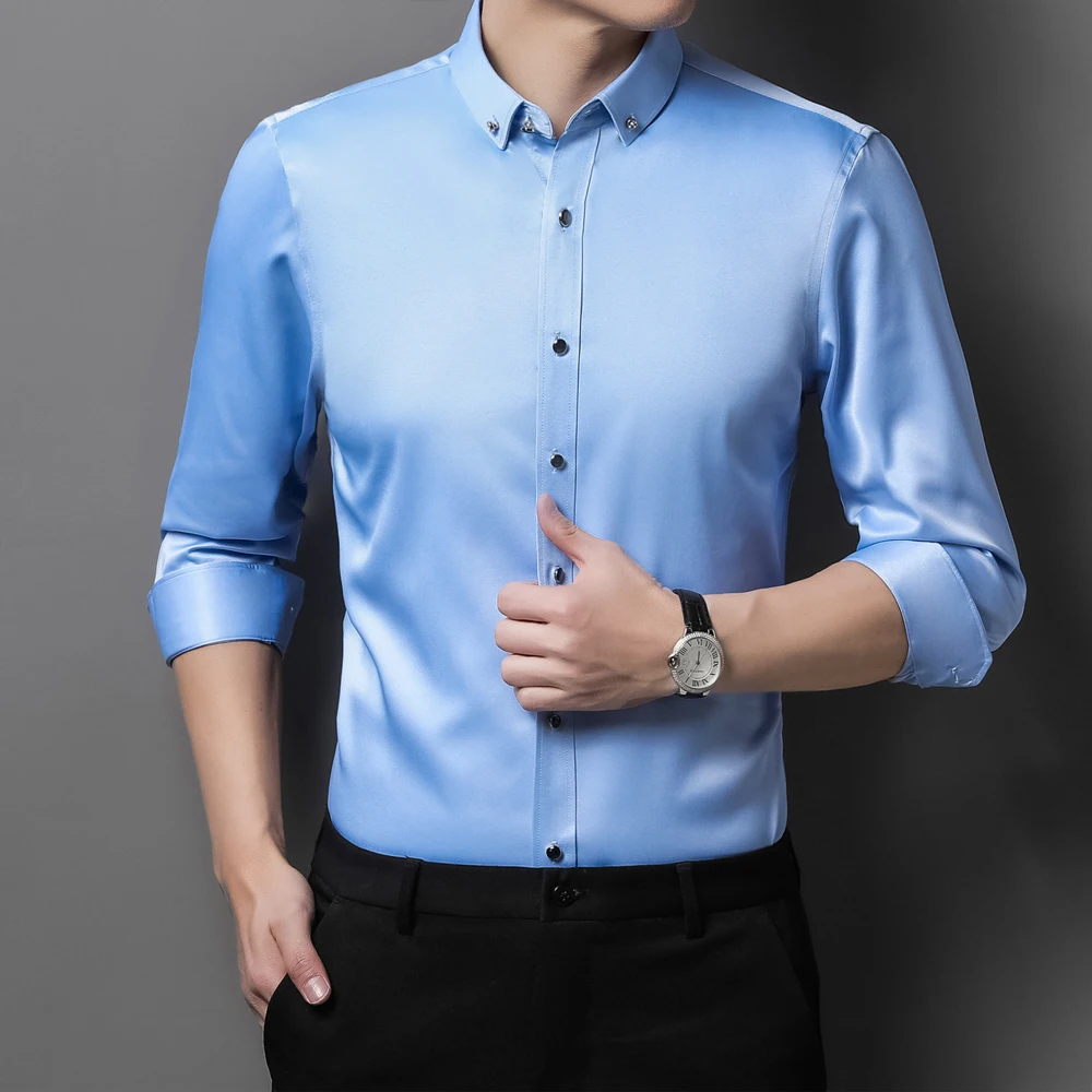 Men's Stretch Slim Fit Formal  - Men Formal Wear Shirts recensione e prezzo