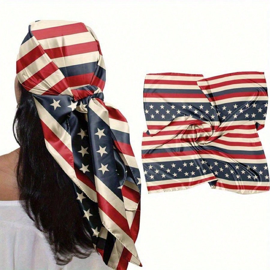 1pc Patriotic Striped Star Hea - Men Accessories For Neck 리뷰 및 가격