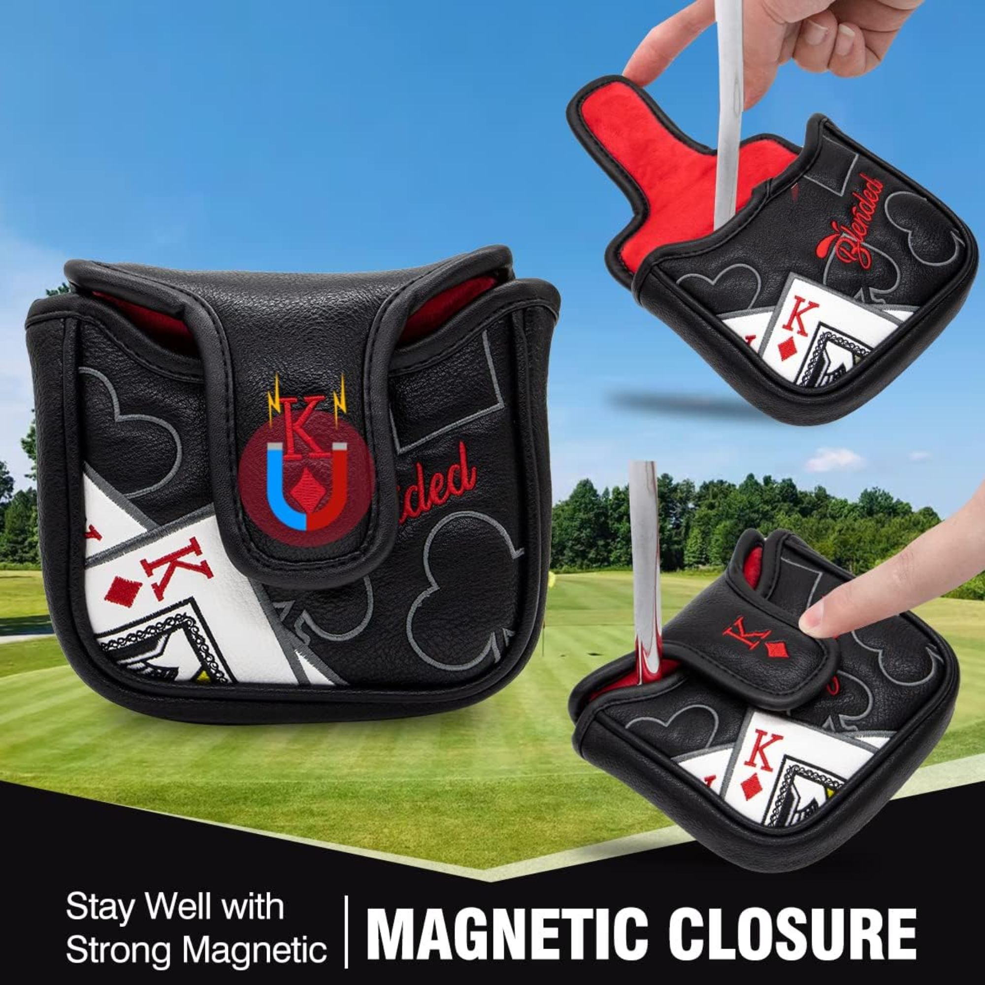 King Of Hearts Embroidered Mal - Men Accessories To Gift 리뷰 및 가격