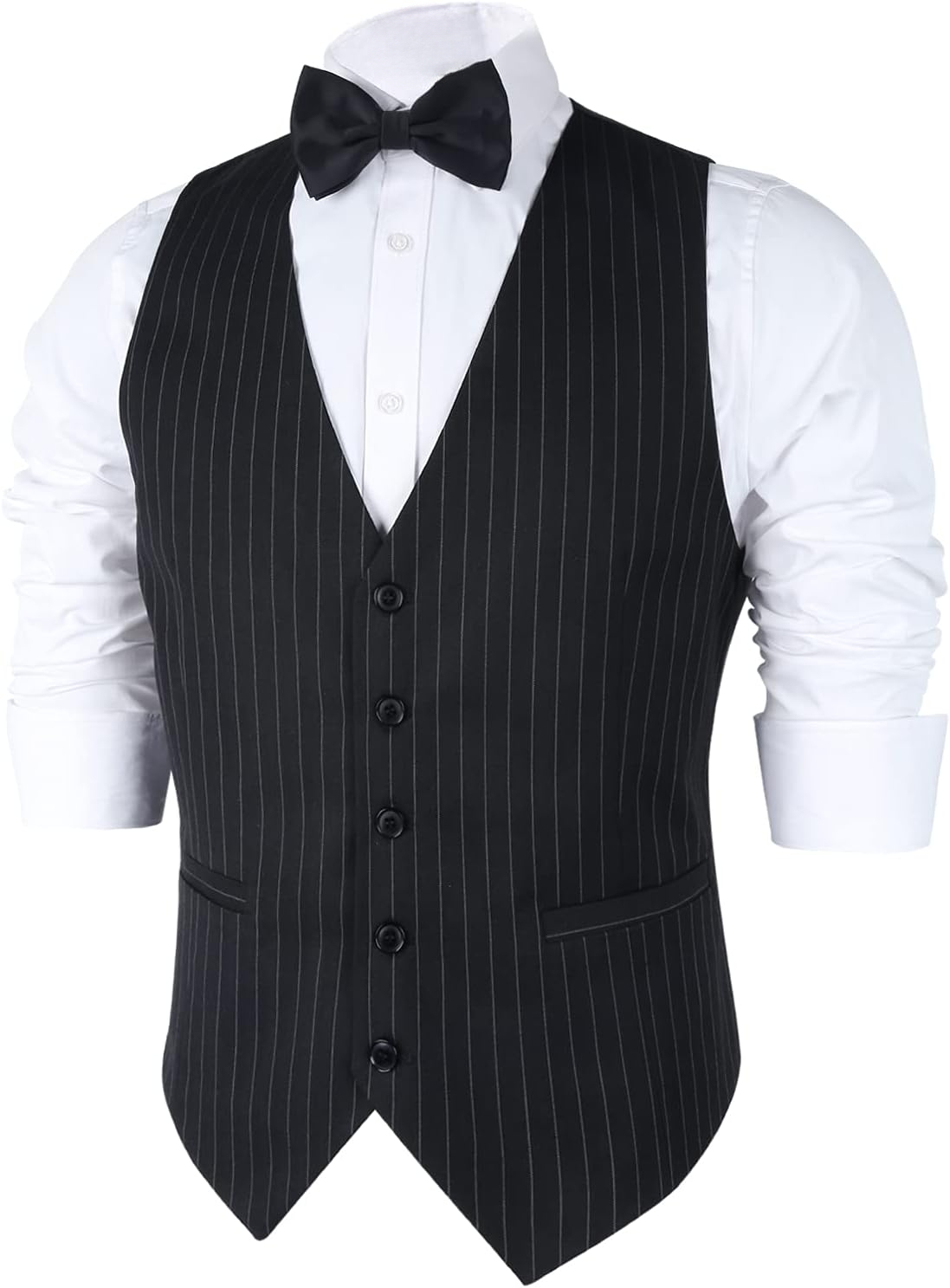 Mens Pinstripe Business Suit V - Men Formal Wear Wedding recensione e prezzo