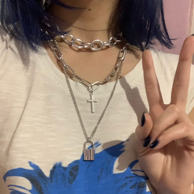 FNQUFUJ Layered grunge aesthet - Men Accessories Aesthetic 리뷰 및 가격