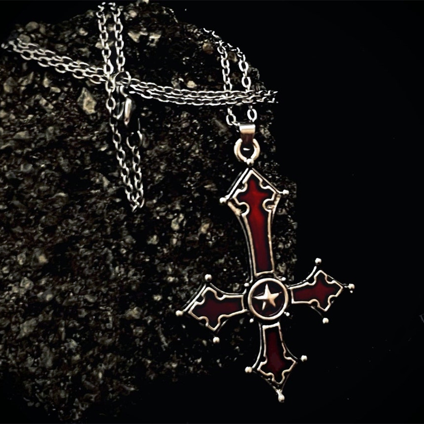 Gothic Cross Necklace For Wome - Men'S Vampire Accessories 리뷰 및 가격