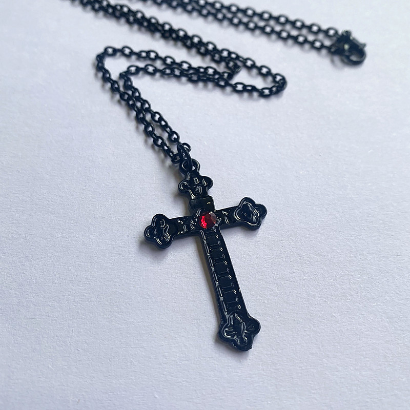 Gothic Cross Necklace For Wome - Men'S Vampire Accessories 리뷰 및 가격