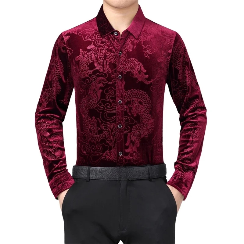 Men's long sleeve shirt Chines - Men Formal Party Wear Dress recensione e prezzo