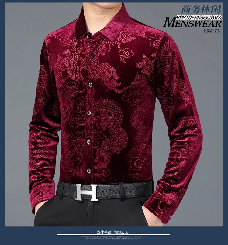 Men's long sleeve shirt Chines - Men Formal Party Wear Dress recensione e prezzo