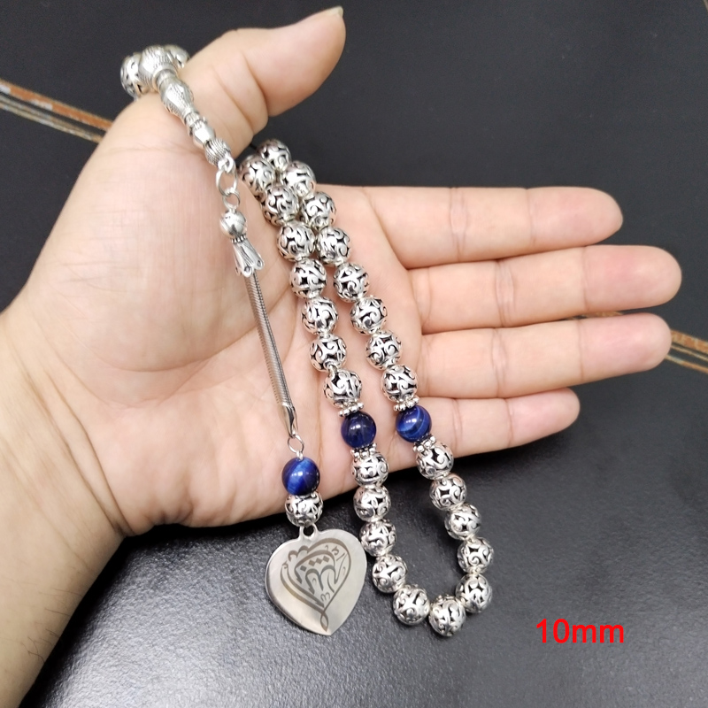 Tasbih set Metal beads blue ti - Men Accessories Hk 리뷰 및 가격