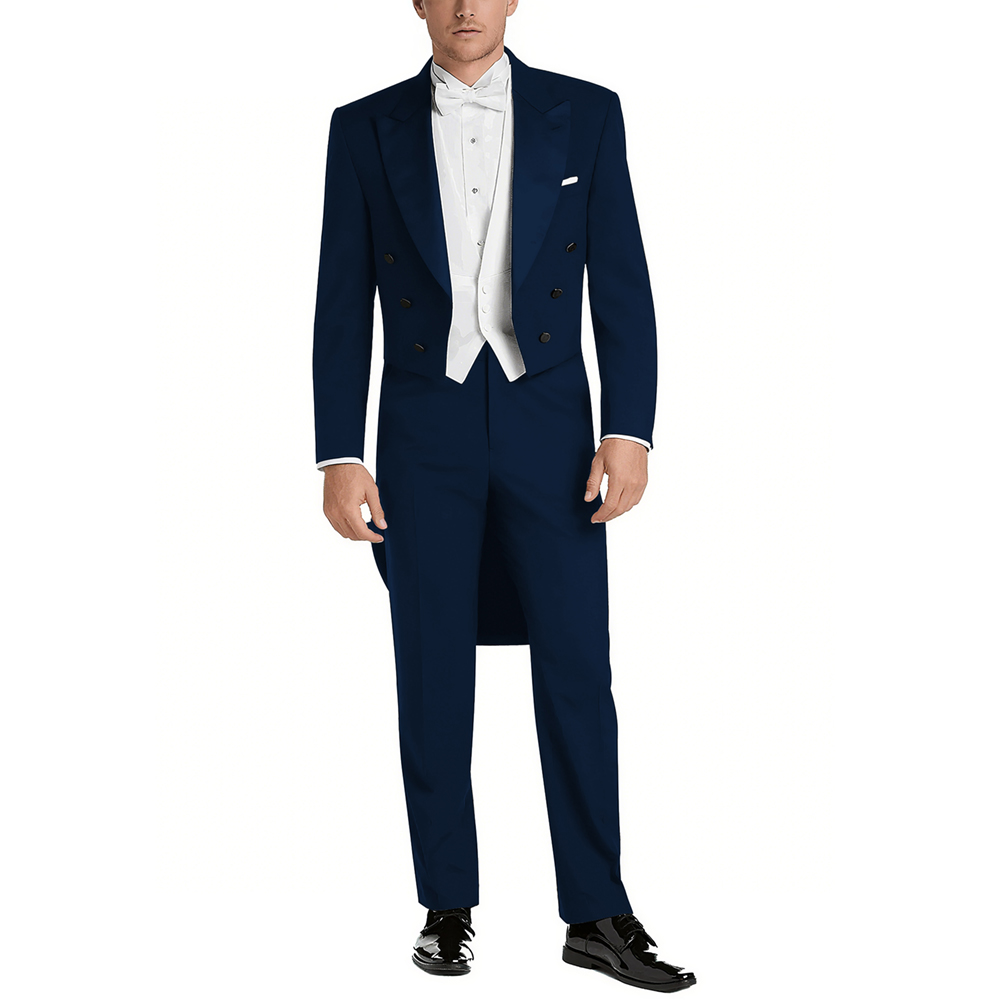 Men's Satin Peak Lapel Suit Se - Men Formal Wear Pants recensione e prezzo