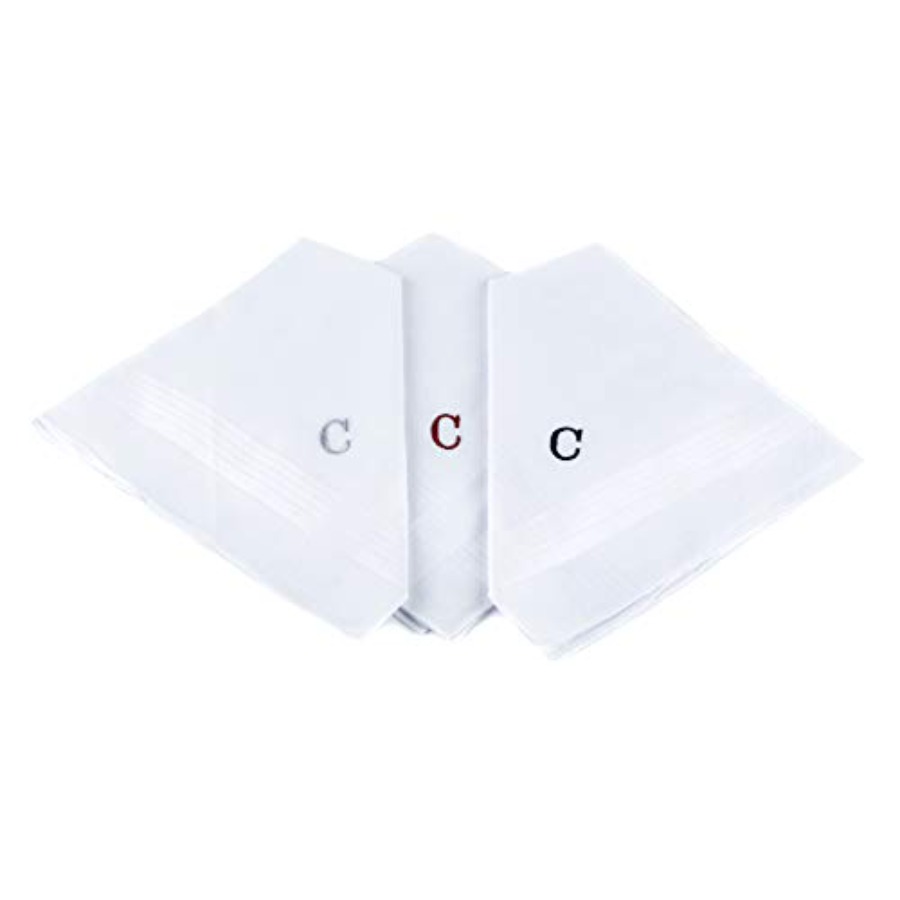 Initial Handkerchief for Men,  - Monogrammed Handkerchief recensione e prezzo