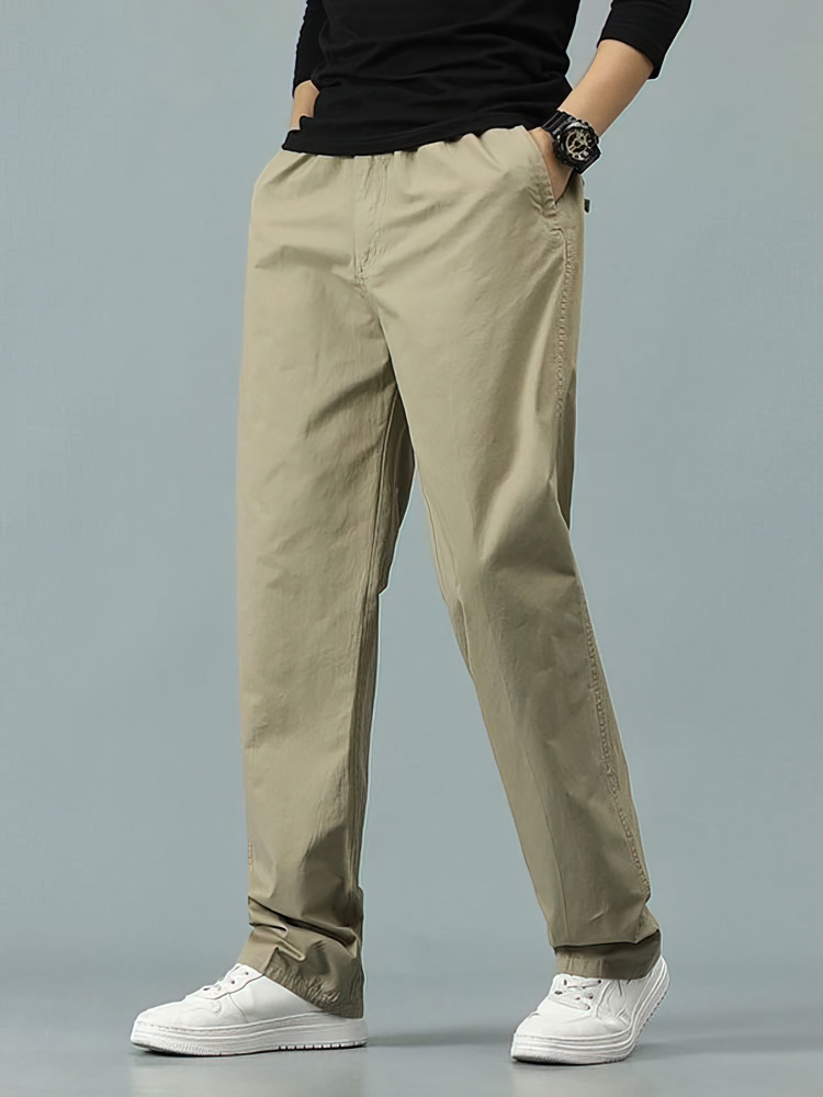 100% Cotton Straight Casual Pa - Men Formal Wear Pants recensione e prezzo