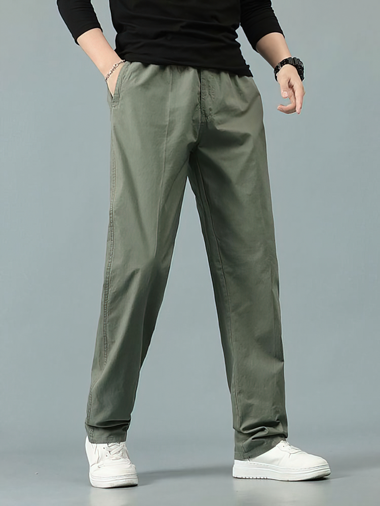 100% Cotton Straight Casual Pa - Men Formal Wear Pants recensione e prezzo