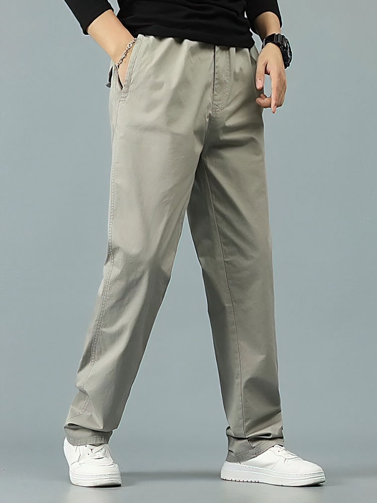 100% Cotton Straight Casual Pa - Men Formal Wear Pants recensione e prezzo