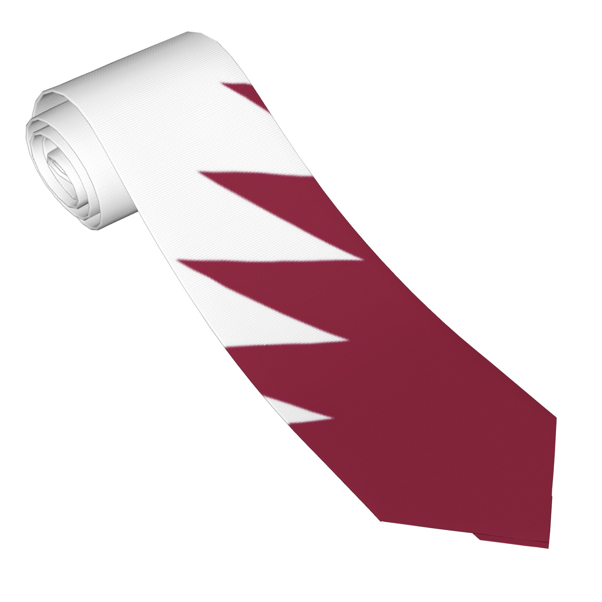Mens Tie Qatar Flag Emblem Nec - Men Accessories Qatar 리뷰 및 가격