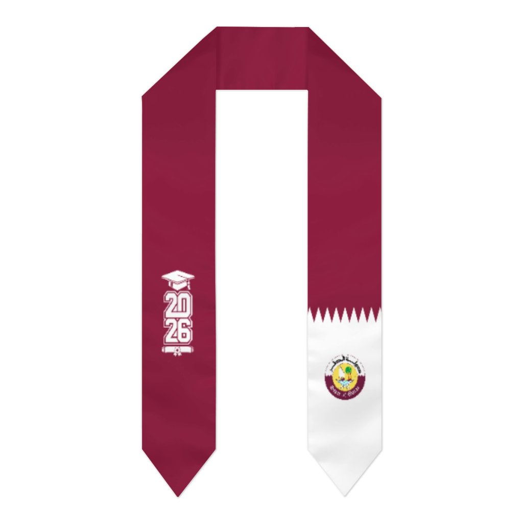 Class of 2026 Qatar Flag Scarf - Men Accessories Qatar 리뷰 및 가격