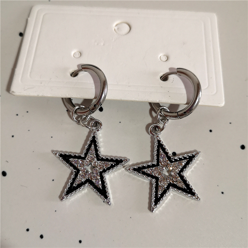Shiny Zircon Star Pentagram Pe - Men Accessories Aesthetic 리뷰 및 가격