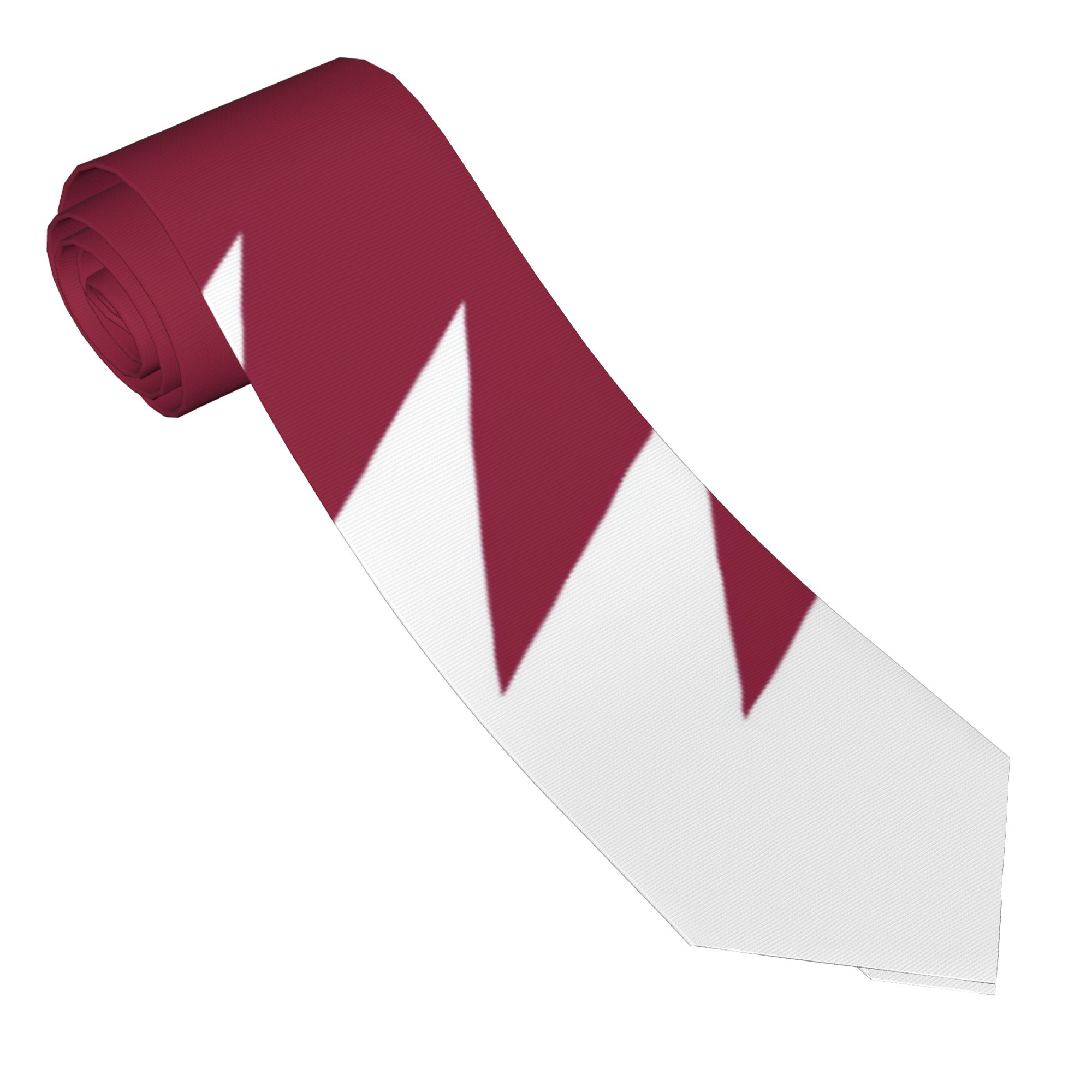 Qatar Flag Emblem Tie  Wedding - Men Accessories Qatar 리뷰 및 가격