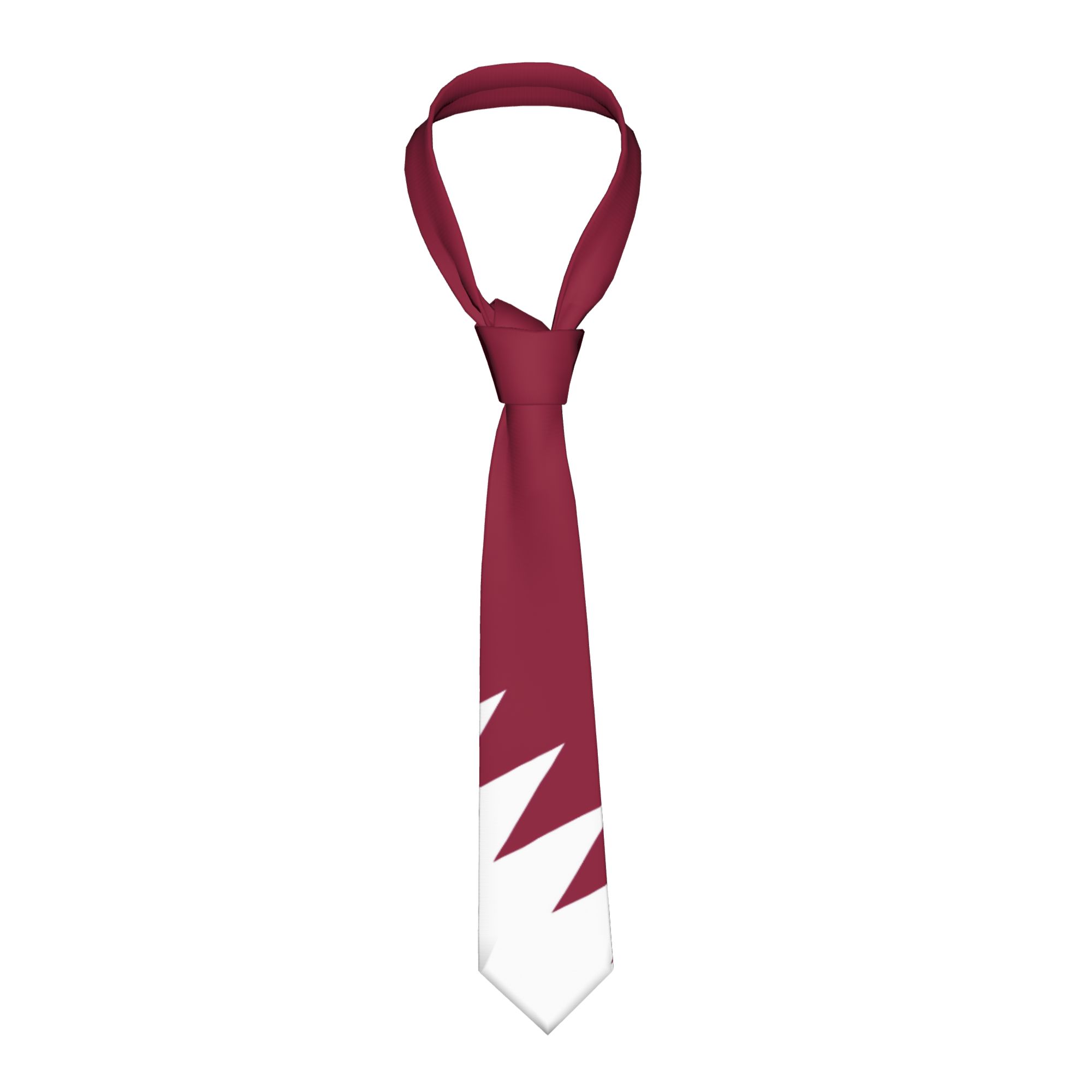 Qatar Flag Emblem Tie  Wedding - Men Accessories Qatar 리뷰 및 가격