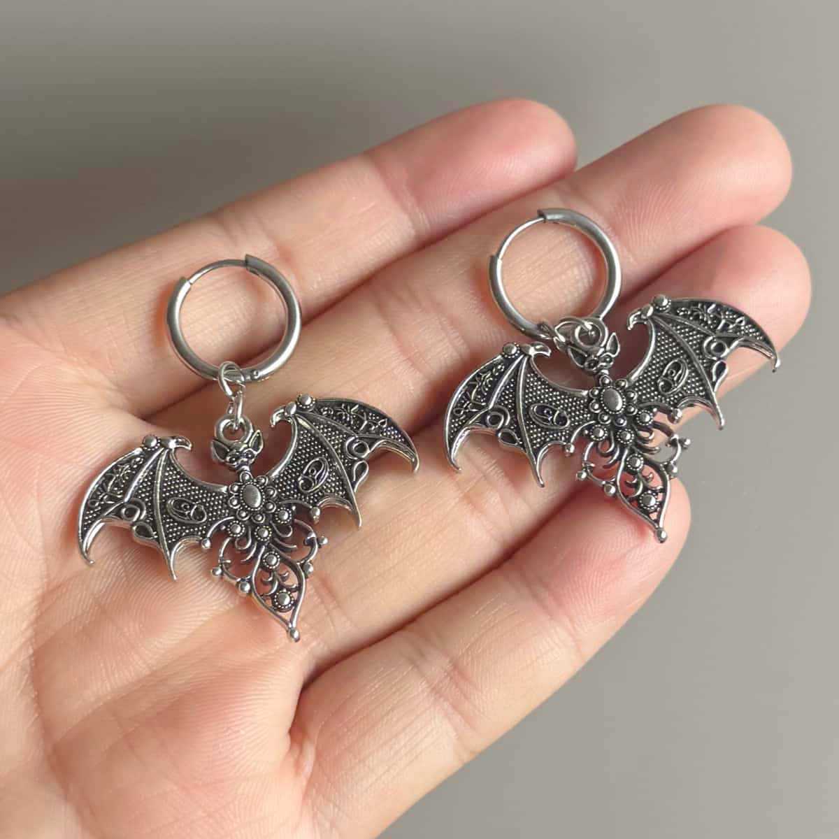 Vampire bat earrings,Gothic je - Men'S Vampire Accessories 리뷰 및 가격