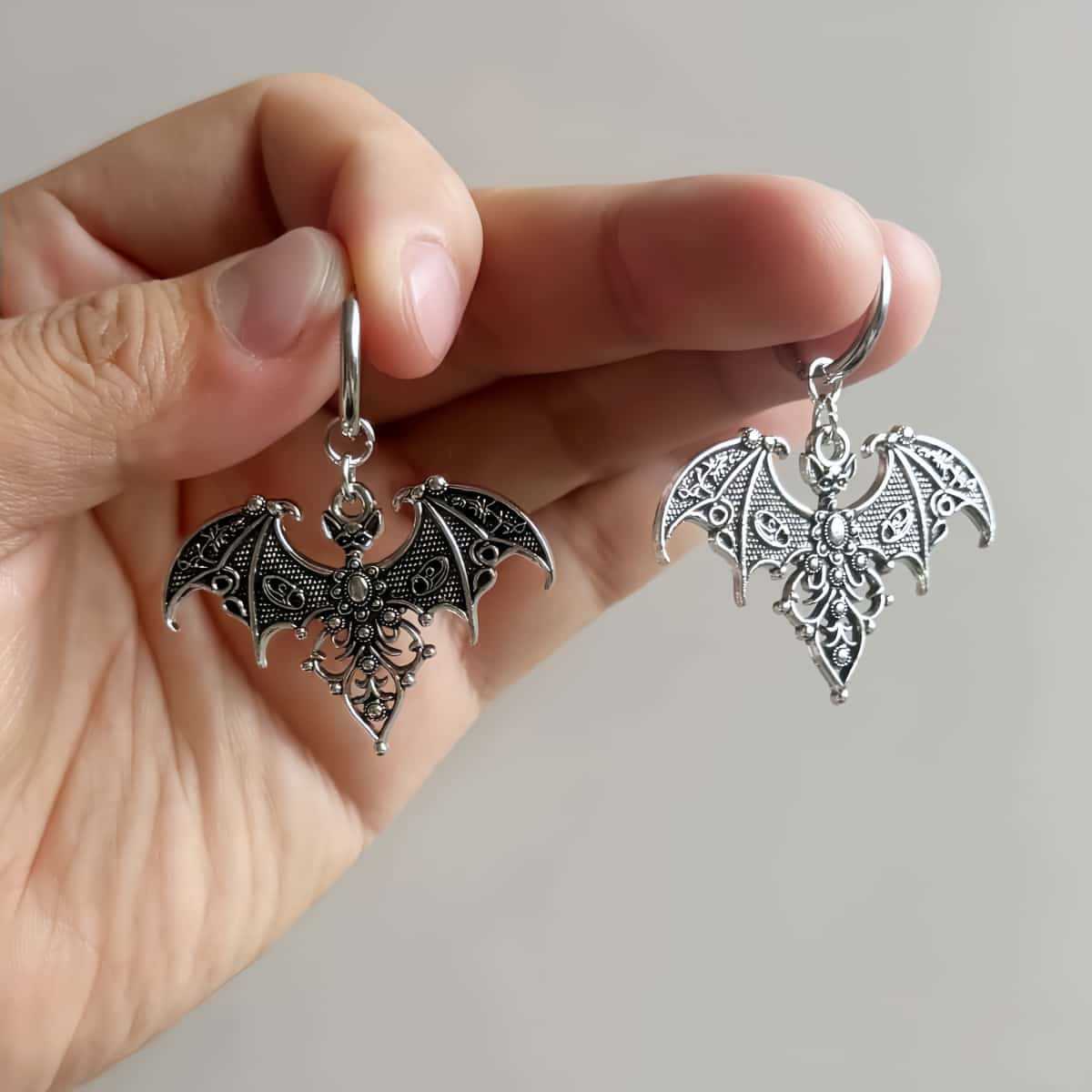Vampire bat earrings,Gothic je - Men'S Vampire Accessories 리뷰 및 가격