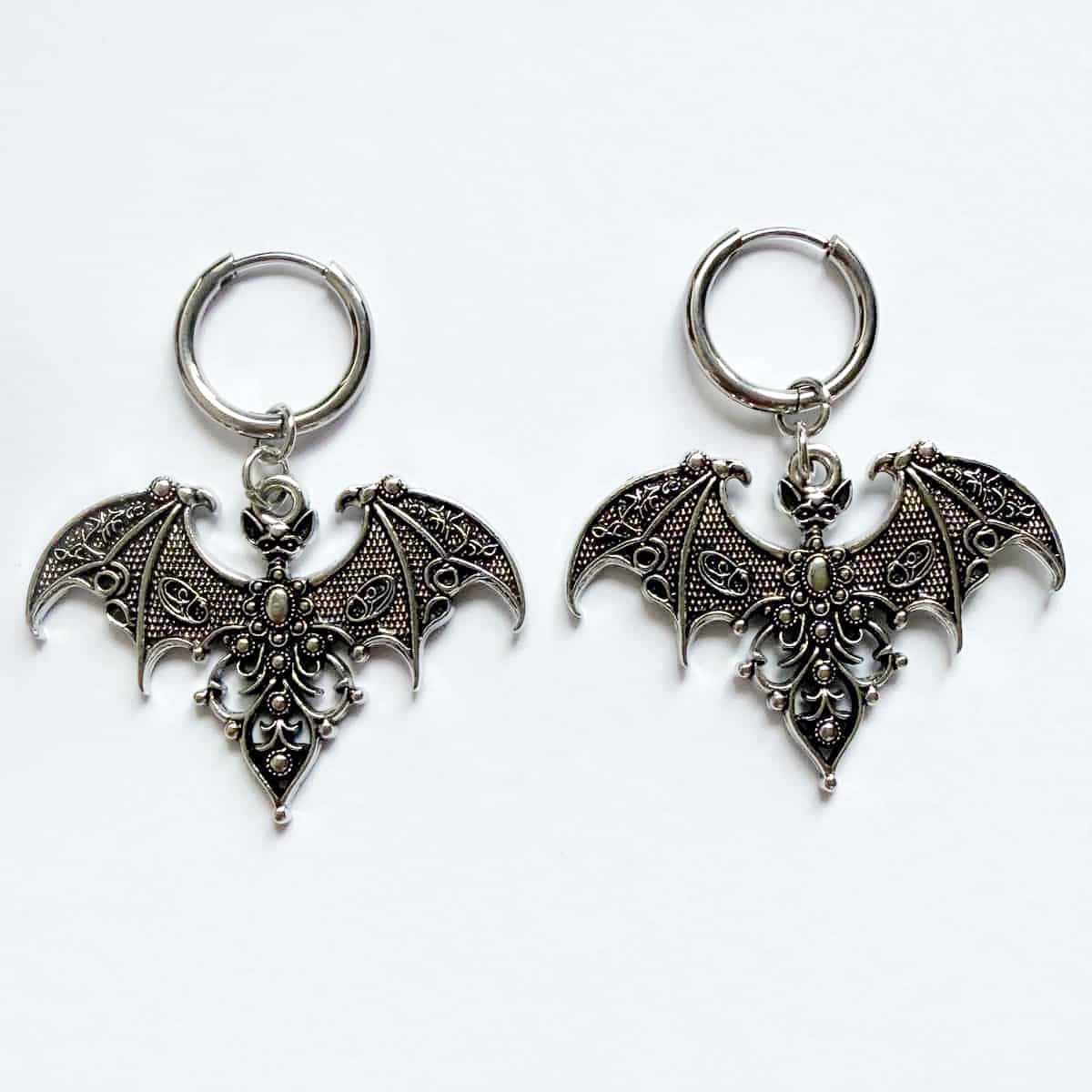 Vampire bat earrings,Gothic je - Men'S Vampire Accessories 리뷰 및 가격