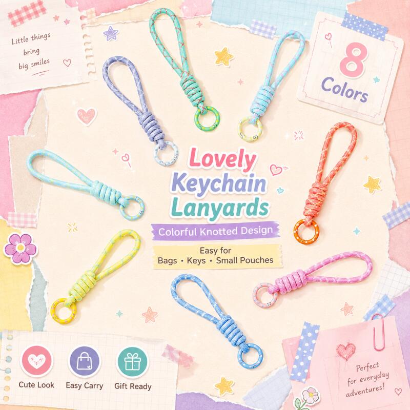 2~5pcs Colorful Braided Keycha - Men Accessories Ring 리뷰 및 가격