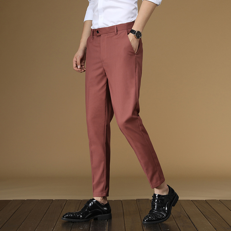 Summer Suit Pants Men Red Blac - Men Formal Wear For Summer recensione e prezzo