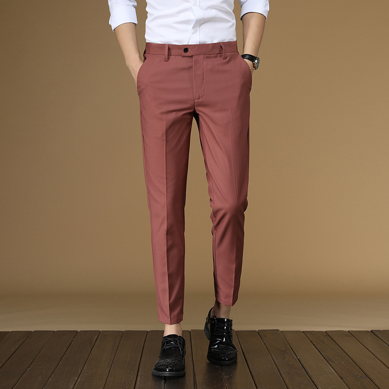 Summer Suit Pants Men Red Blac - Men Formal Wear For Summer recensione e prezzo