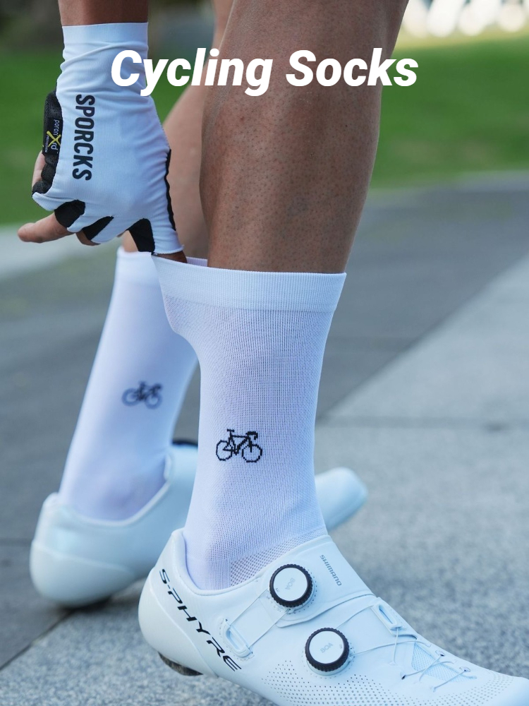 Bicycle Pattern Cycling Socks  - Men Accessories To Wear 리뷰 및 가격