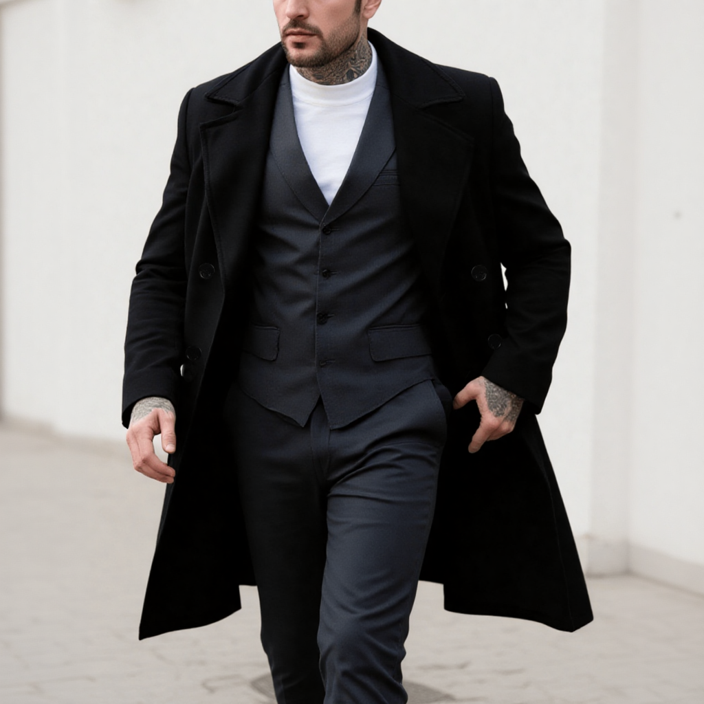 Men's Classic Double-Breasted  - Men'S Formal Wear In Winter recensione e prezzo