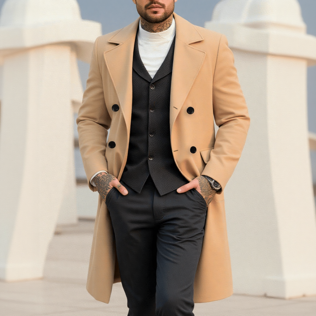 Men's Classic Double-Breasted  - Men'S Formal Wear In Winter recensione e prezzo