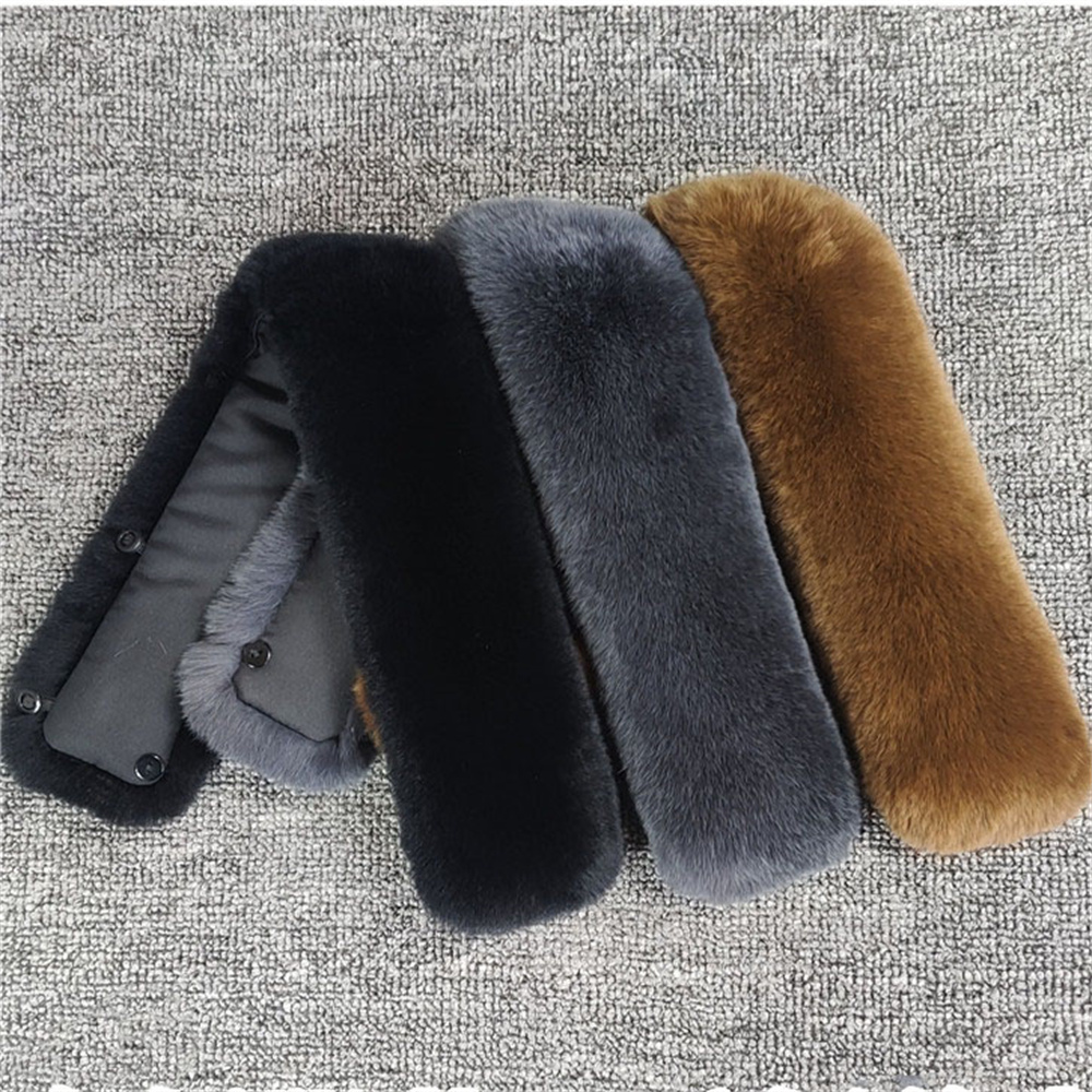 Winter Rex Rabbit Fur Collar F - Men Accessories For Neck 리뷰 및 가격