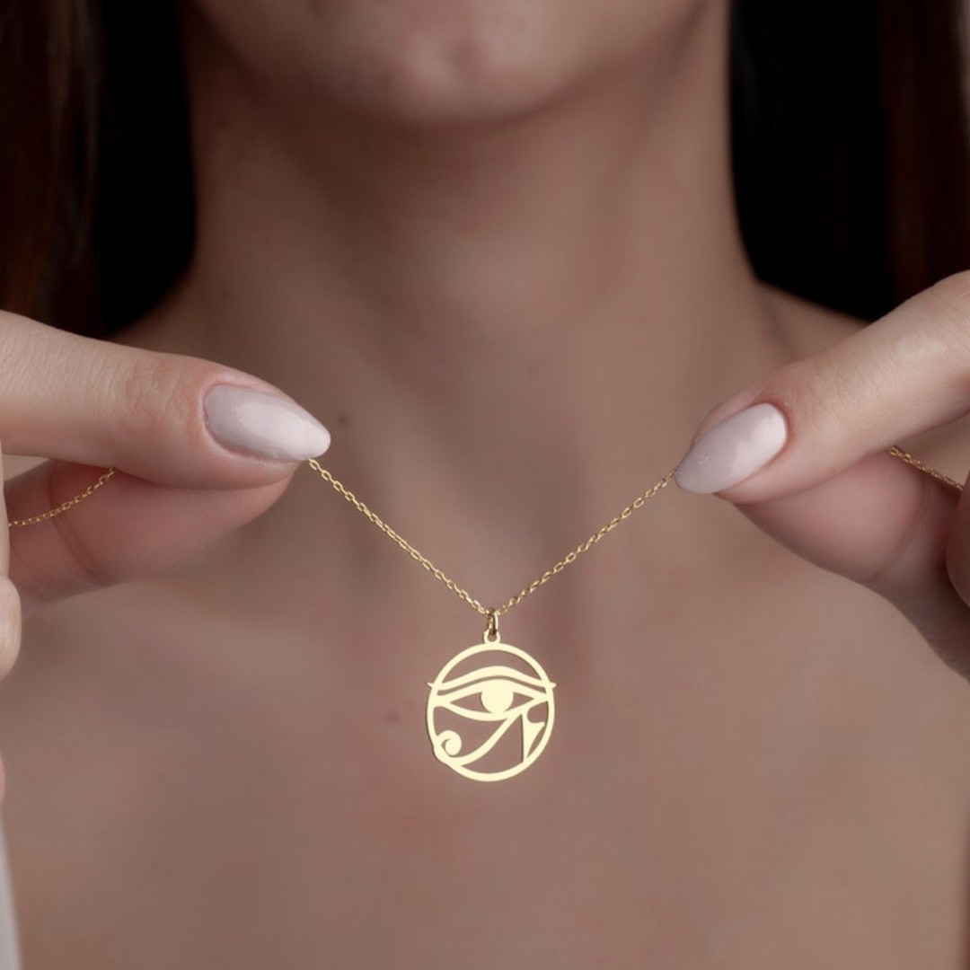 Retro Egypt Eye of Ra Pendant  - Men'S Accessories Jewelry Egypt 리뷰 및 가격