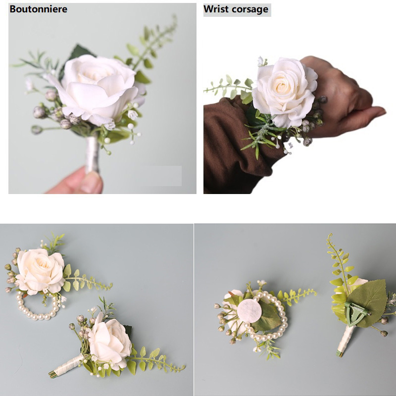 Wedding Suit Corsage Man Flowe - Men Accessories For Wrist 리뷰 및 가격