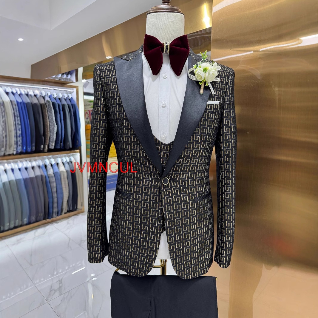 Men's 2026 Printed 3 Piece Sui - Men'S Formal Wear In Winter recensione e prezzo