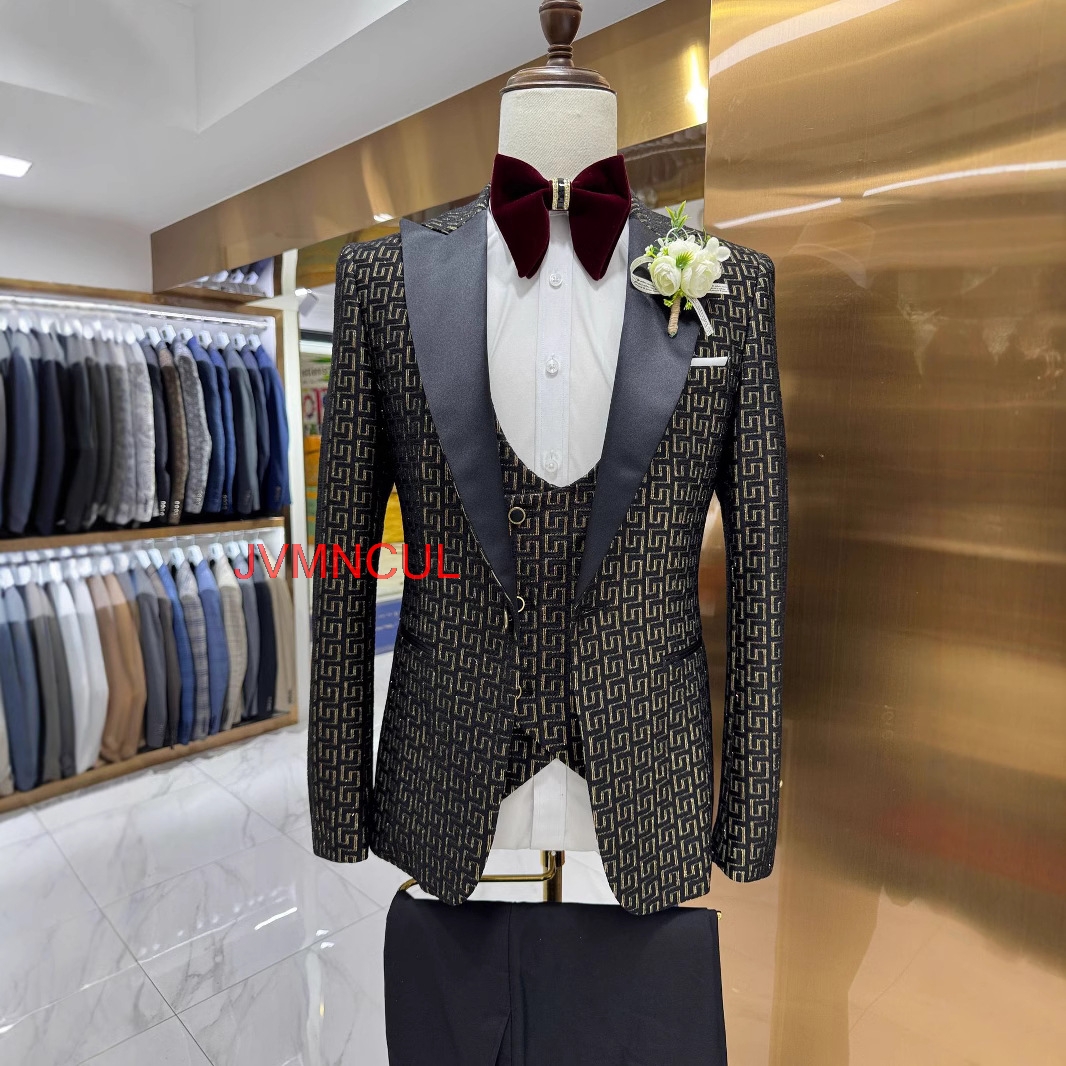 Men's 2026 Printed 3 Piece Sui - Men'S Formal Wear In Winter recensione e prezzo