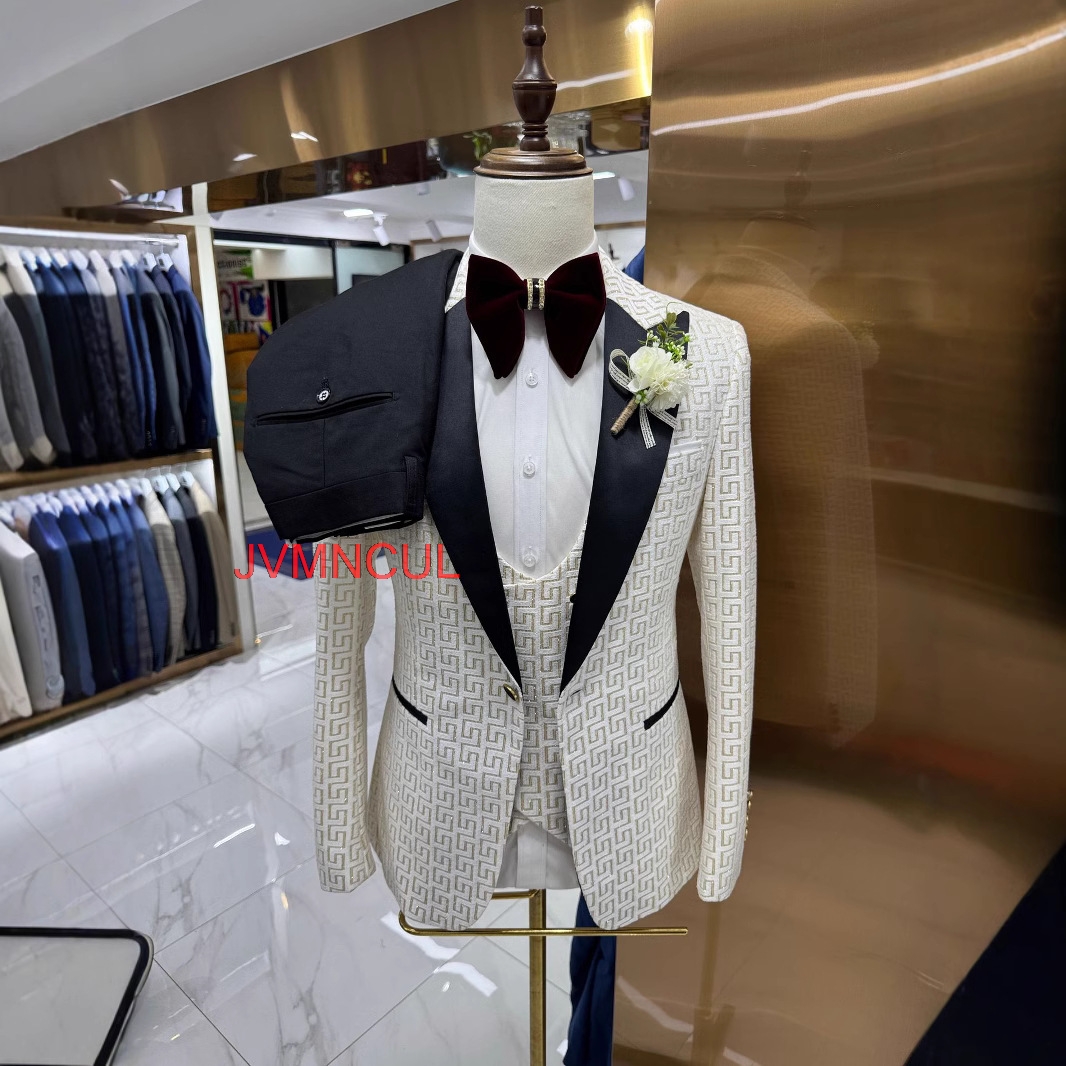 Men's 2026 Printed 3 Piece Sui - Men'S Formal Wear In Winter recensione e prezzo