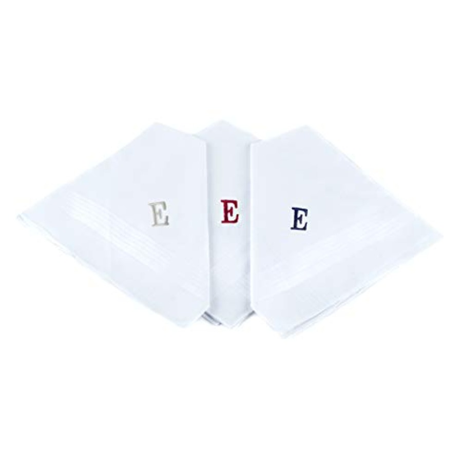 Initial Handkerchief for Men,  - Monogrammed Handkerchief recensione e prezzo