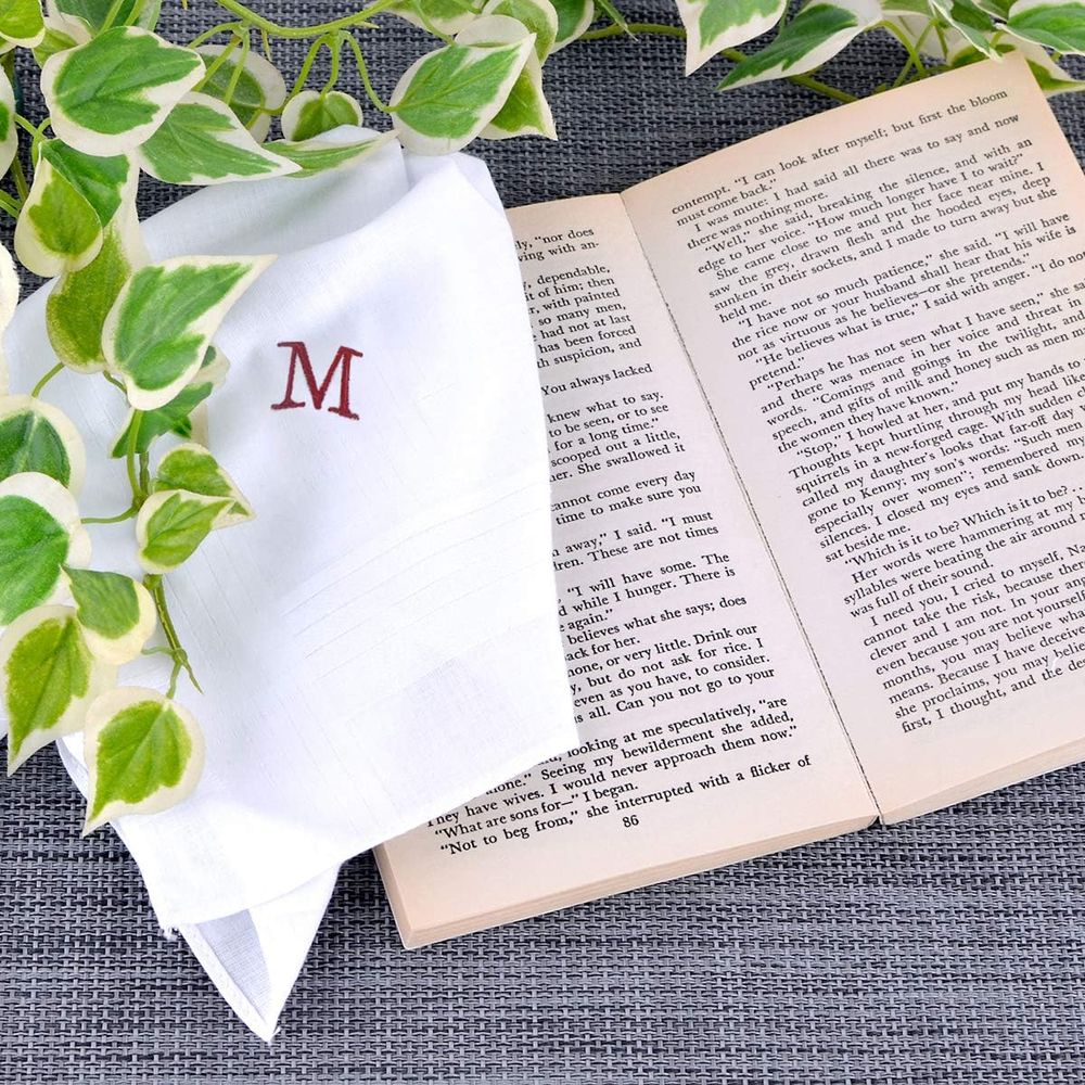 Cotton 3-Piece Handkerchief Se - Monogrammed Handkerchief recensione e prezzo